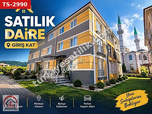 AKYAZI EMLAK'TAN SİTE İÇERİSİNDE SATILIK DAİRE