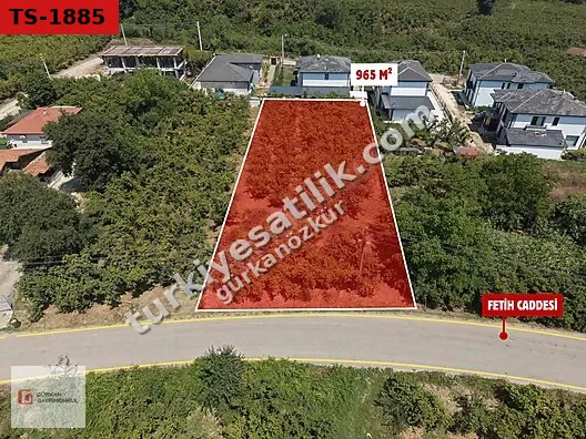 GÜRKAN GAYRİMENKUL MAHMUTBEY MH. SATILIK 965 M² İMARLI ARSA